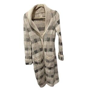 Far Away From Close Anthropologie Size MEDIUM Long Cardigan Retail $188 MOHAIR